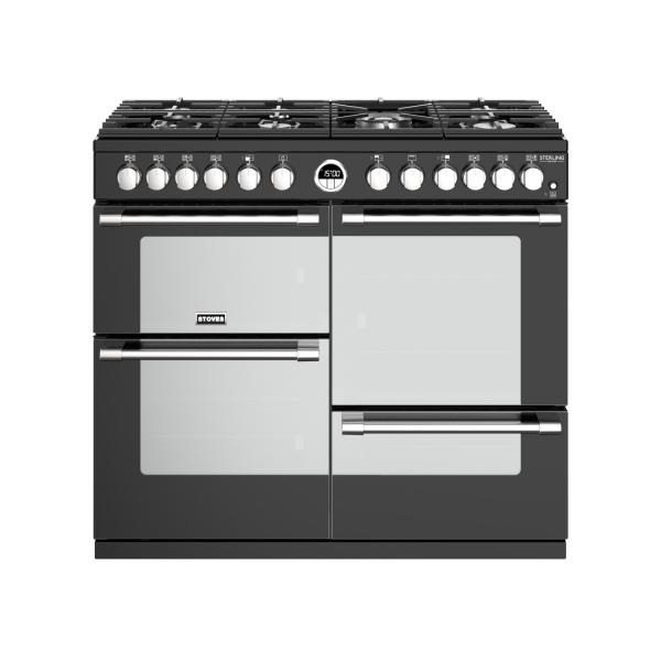 STOVES STERLING Deluxe S1000 DF GAS Schwarz