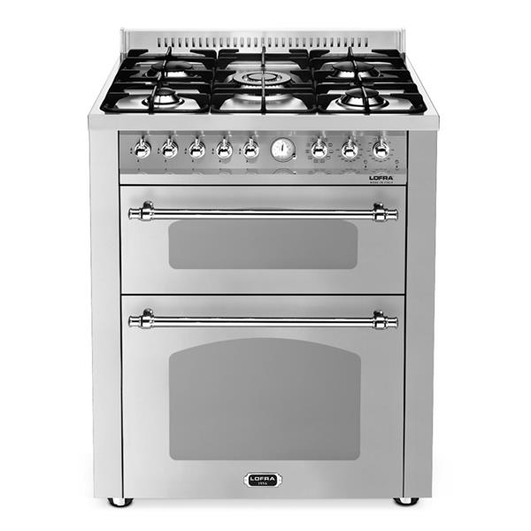 LOFRA - DOLCEVITA - DOUBLE OVEN 70 cm - RSUD 76 MFTE/ CI - Stainless Steel - Chrome Finish