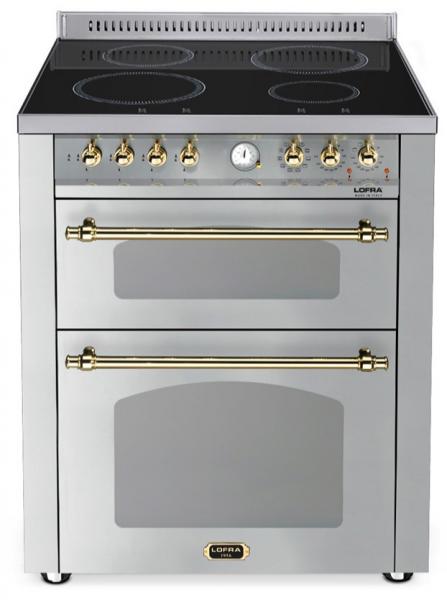 LOFRA - DOLCEVITA INDUKTION - DOUBLE OVEN 70 cm - RSUD 76 MFTE/ 4I - Stainless Messing Finish