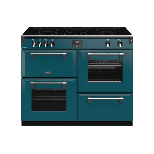 STOVES RICHMOND Deluxe S1100 Ei Induktion Kingfisher Teal/Chrom