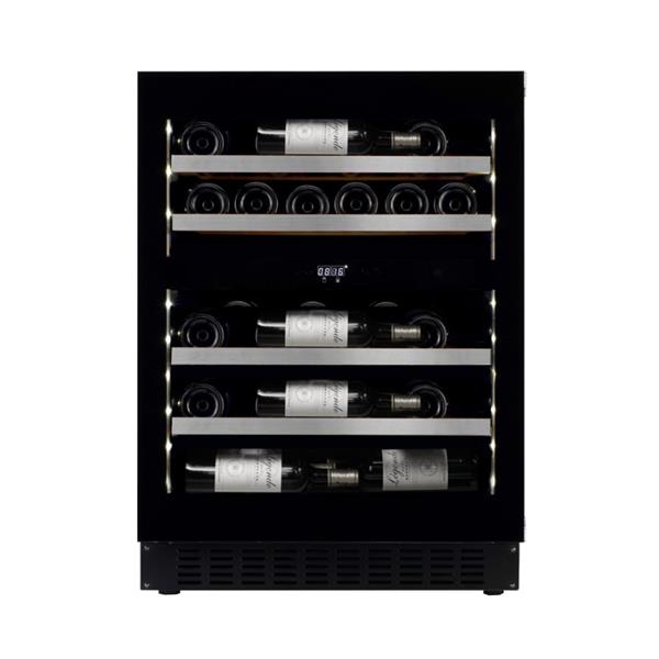 mQuvée Weinkühlgerät WineCave Exclusive 700 60D Fullglass Black Push/ Pull